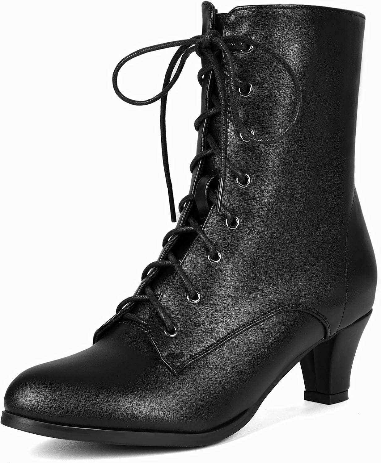 Damen Schnürstiefel schwarz